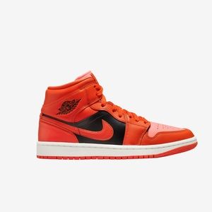 JORDAN AJ 1 MiD SE Brand New in Box✨                orange/black/white/pink